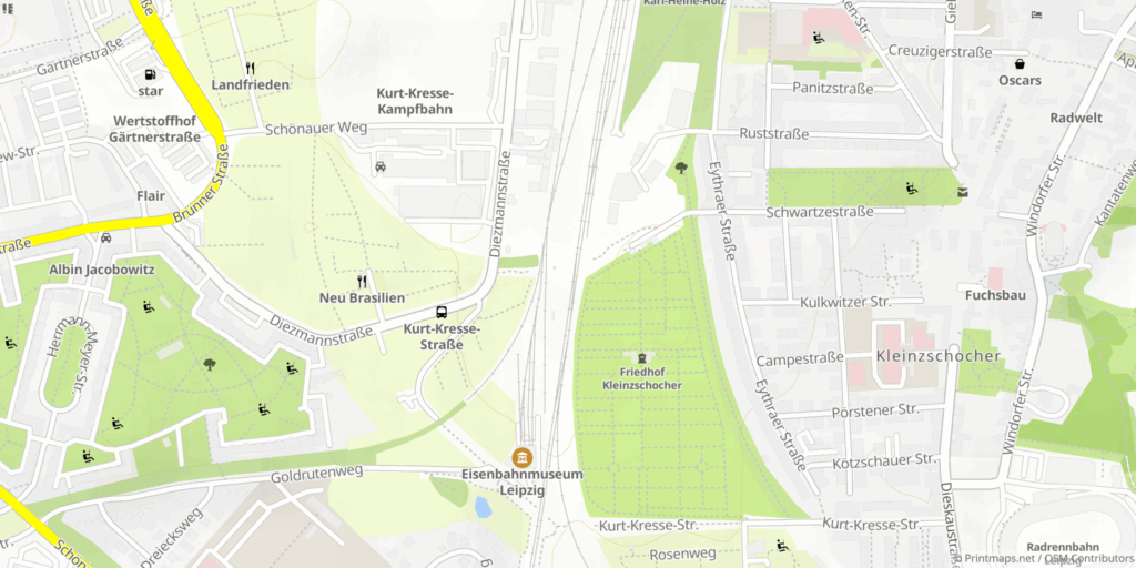 Standort KGV Neu Brasilien e.V.
Karte erstellt mit Printmaps.net